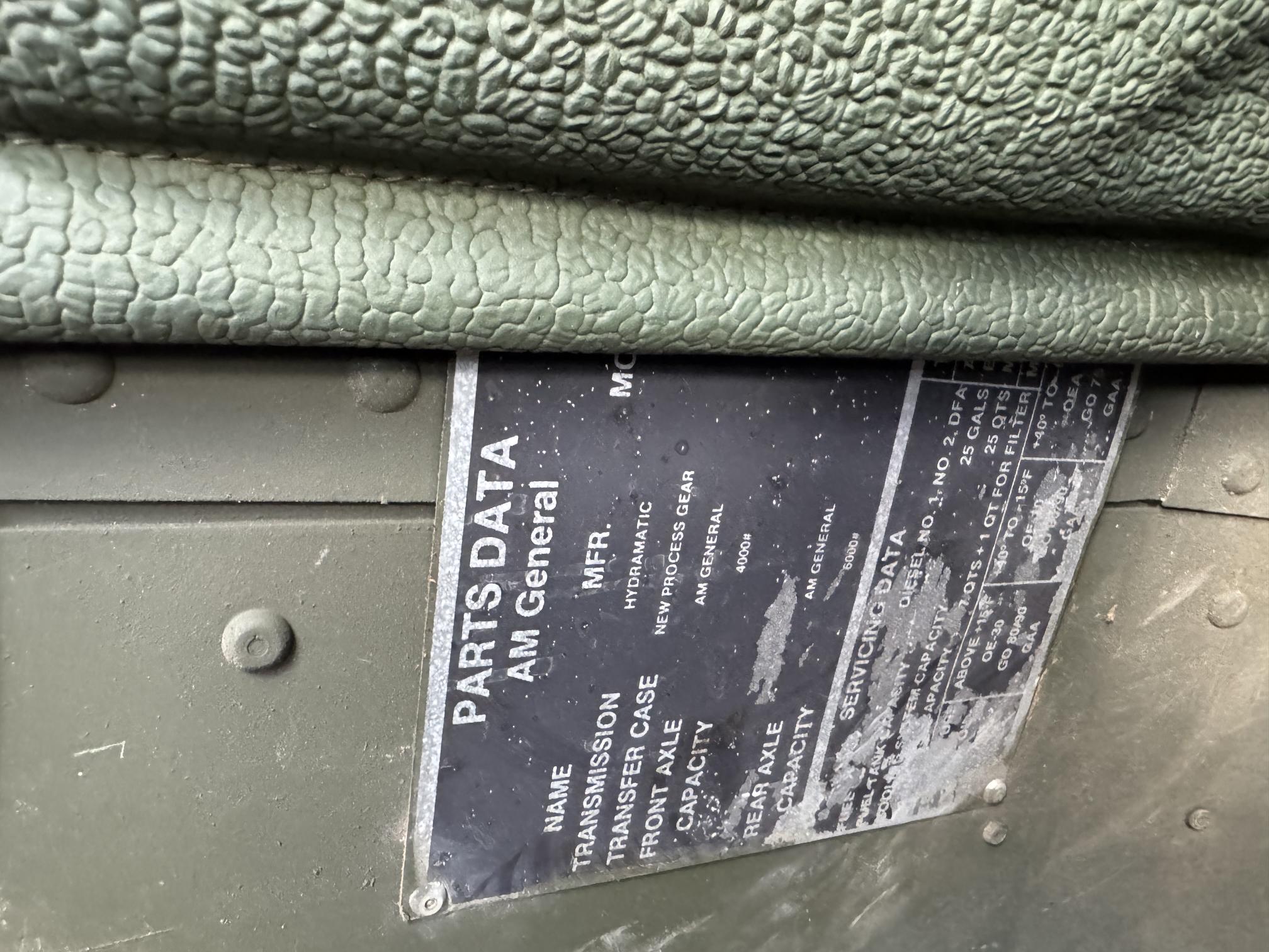 1984 AM GENERAL M998 - Image 27